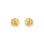 Suzanne Kalan Gilded Diamond Studs in 18K Yellow Gold | Fine Earrings | Coveti