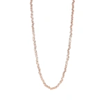 Suzanne Kalan Golden 36" Inch Tennis Necklace in 18K Rose Gold | Fine Necklaces | Coveti