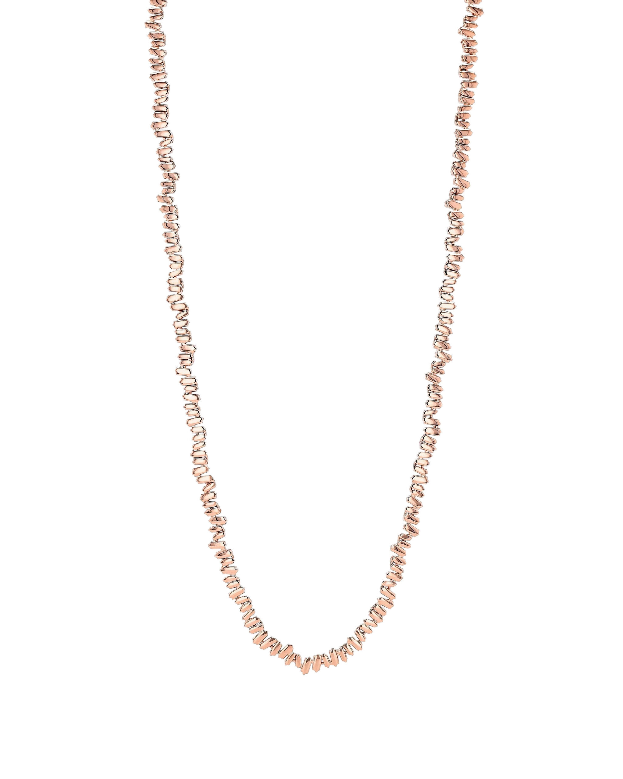 Suzanne Kalan Golden 36" Inch Tennis Necklace in 18K Rose Gold Suzanne Kalan Golden 36" Inch Tennis Necklace in 18K Rose Gold | Fine Necklaces | Coveti