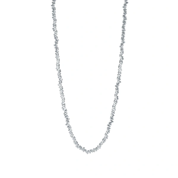Suzanne Kalan Golden 36" Inch Tennis Necklace in 18K White Gold | Fine Necklaces | Coveti