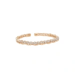 Suzanne Kalan Golden Bangle in 18K Rose Gold, Ref. GCB102D-RG | Fine Bracelets | Coveti