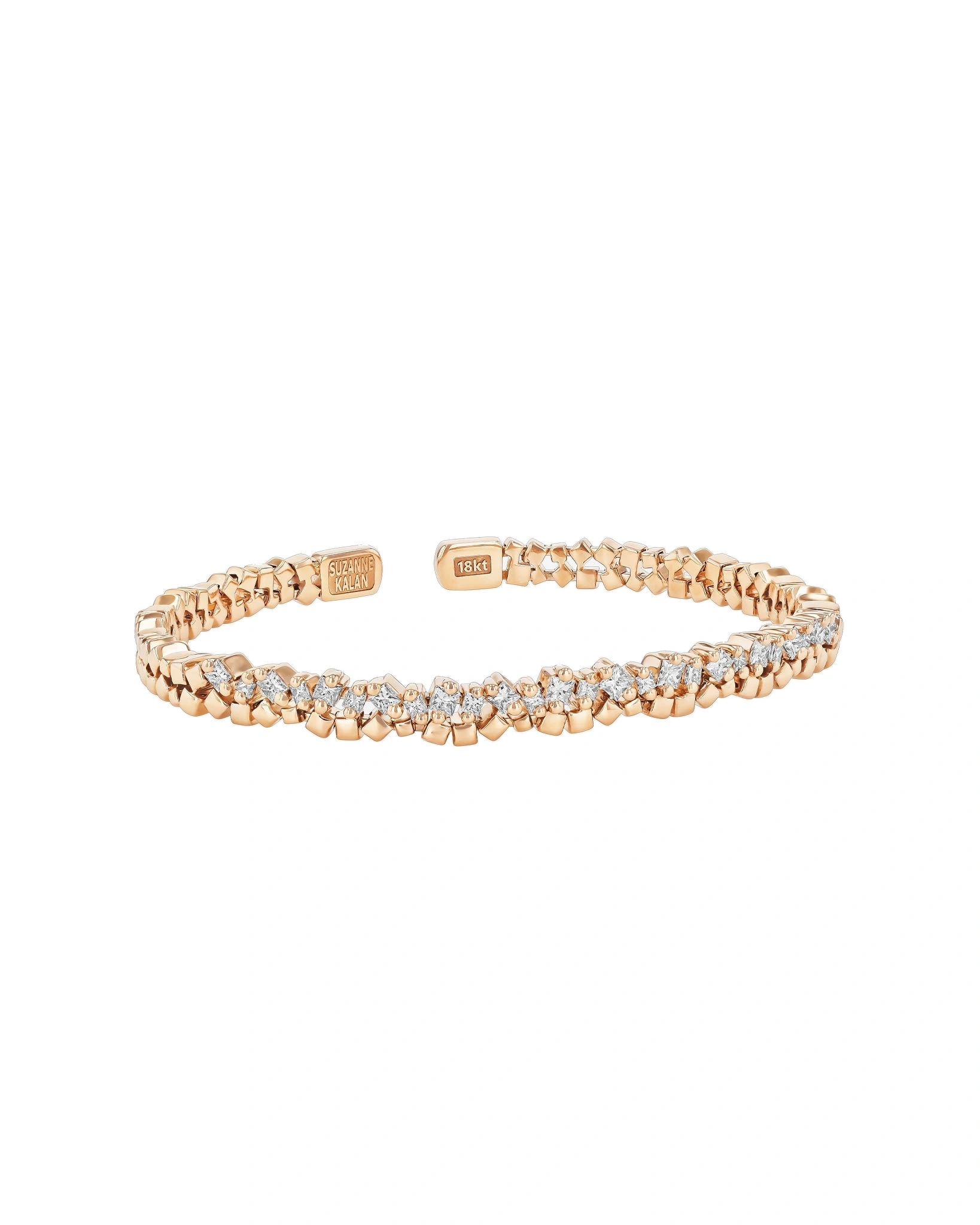 Suzanne Kalan Golden Bangle in 18K Rose Gold, Ref. GCB102D-RG Suzanne Kalan Golden Bangle in 18K Rose Gold, Ref. GCB102D-RG | Fine Bracelets | Coveti