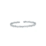 Suzanne Kalan Golden Bangle in 18K White Gold, Ref. AKB124-WG | Fine Bracelets | Coveti