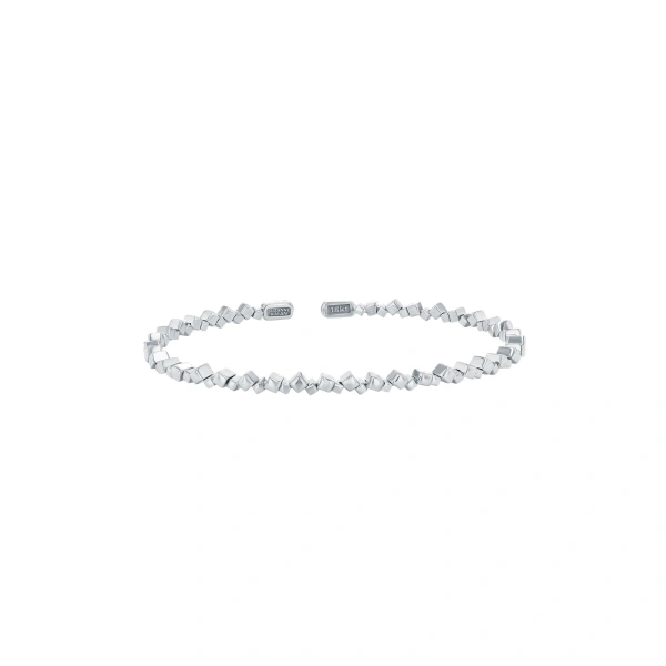 Golden Bangle in 18K White Gold, Ref. GCB101-WG