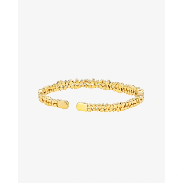 Suzanne Kalan Golden Diamond Bangle in 18K Yellow Gold | Fine Bracelets | Coveti