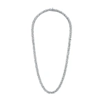 Suzanne Kalan Golden Diamond Tennis Necklace in 18K White Gold | Fine Necklaces | Coveti