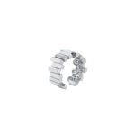 Suzanne Kalan Golden Ear Cuff in 18K White Gold | Fine Earrings | Coveti