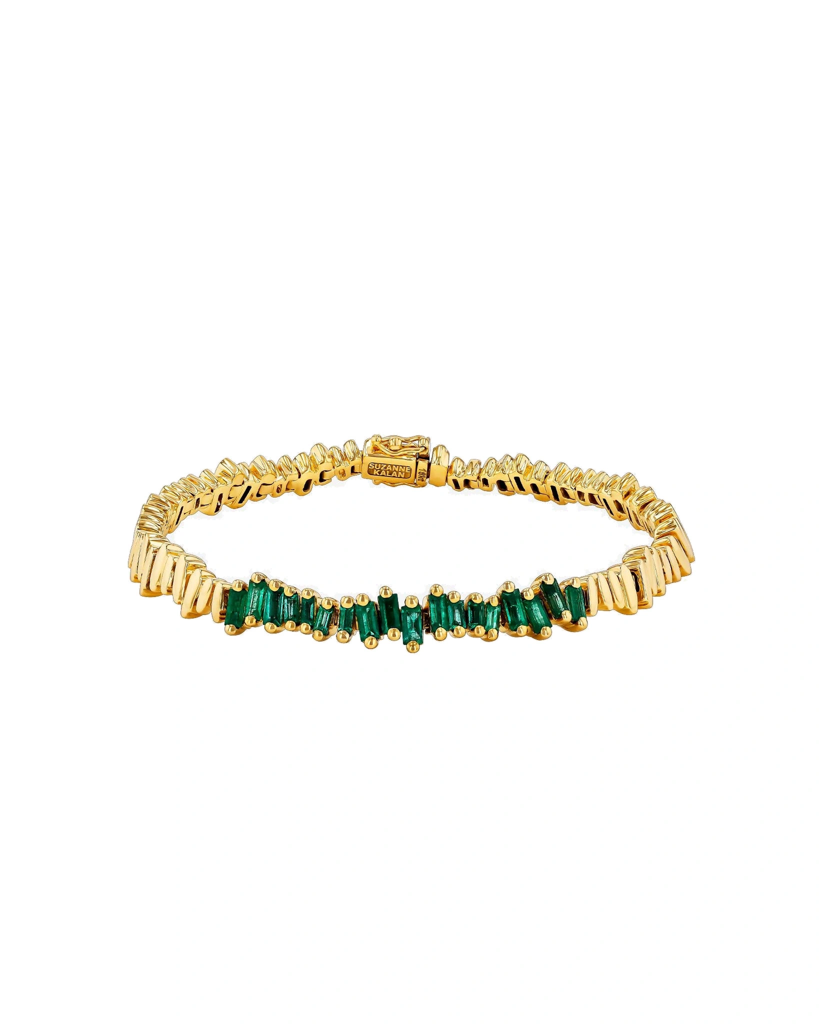 Suzanne Kalan Golden Emerald ID Bracelet in 18K Yellow Gold Suzanne Kalan Golden Emerald ID Bracelet in 18K Yellow Gold | Fine Bracelets | Coveti