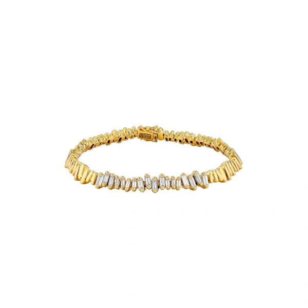 Golden ID Bracelet in 18K Yellow Gold, Ref. AKB563-W-YG