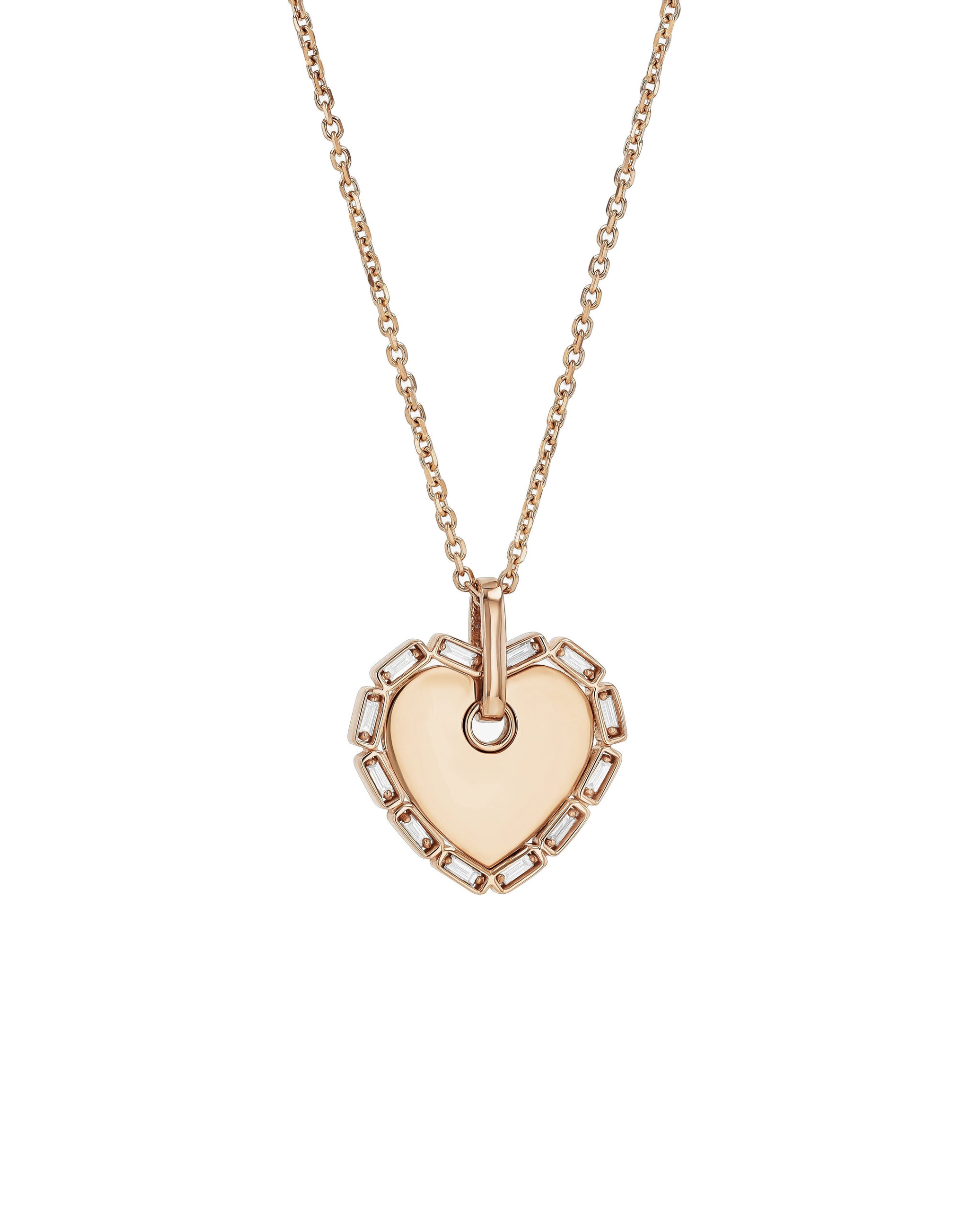 Suzanne Kalan Golden Midi Heart Diamond Pendant in 18K Rose Gold Suzanne Kalan Golden Midi Heart Diamond Pendant in 18K Rose Gold | Fine Necklaces | Coveti