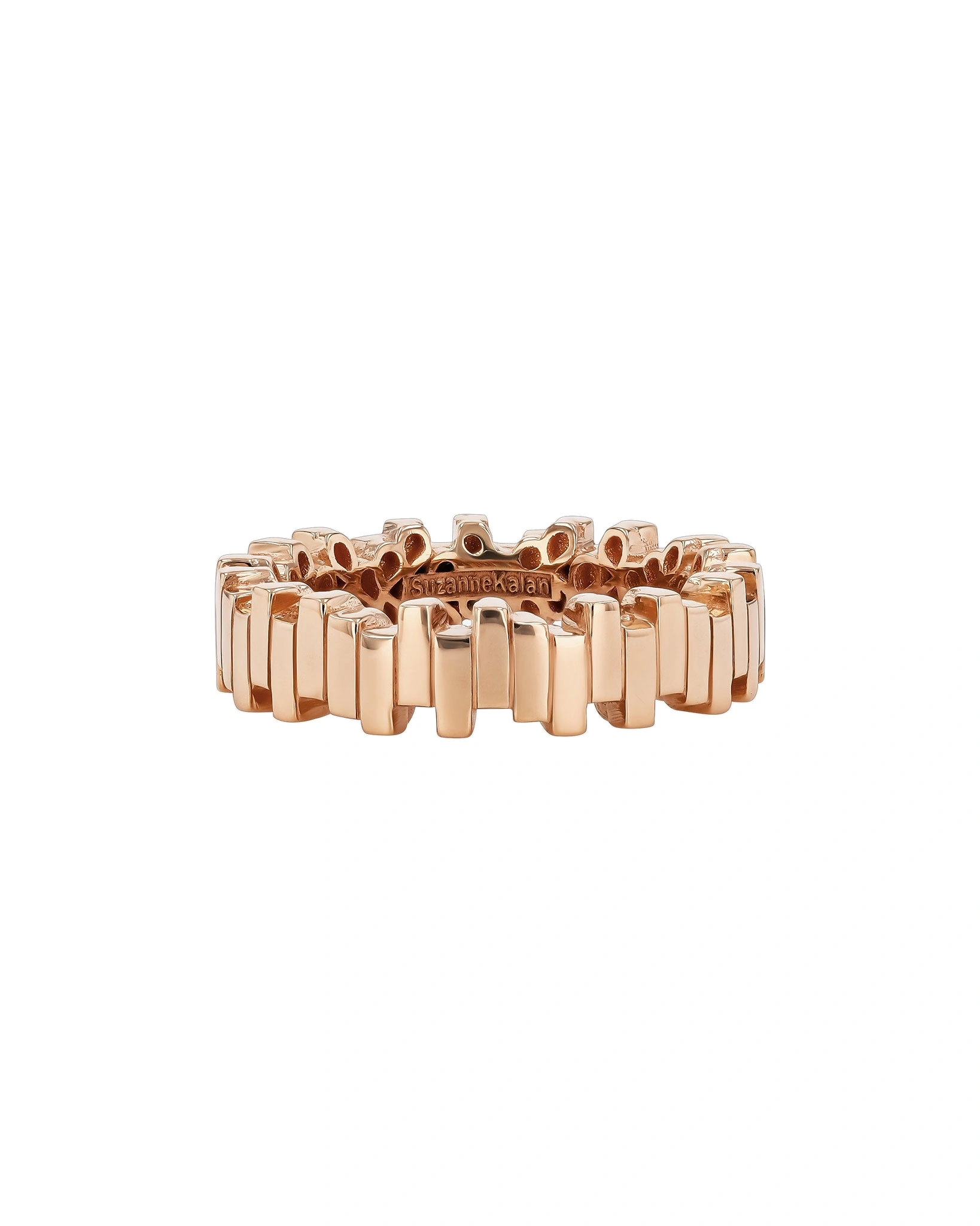 Suzanne Kalan Golden Midi Stacker Band in 18K Rose Gold Suzanne Kalan Golden Midi Stacker Band in 18K Rose Gold | Fine Rings | Coveti