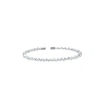 Suzanne Kalan Golden Mini Bangle in 18K White Gold | Fine Bracelets | Coveti