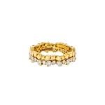 Suzanne Kalan Golden Mini Diamond Eternity Band in 18K Yellow Gold | Fine Rings | Coveti