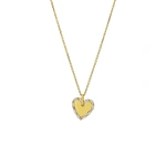 Suzanne Kalan Golden Mini Heart Diamond Pendant in 18K Yellow Gold | Fine Necklaces | Coveti