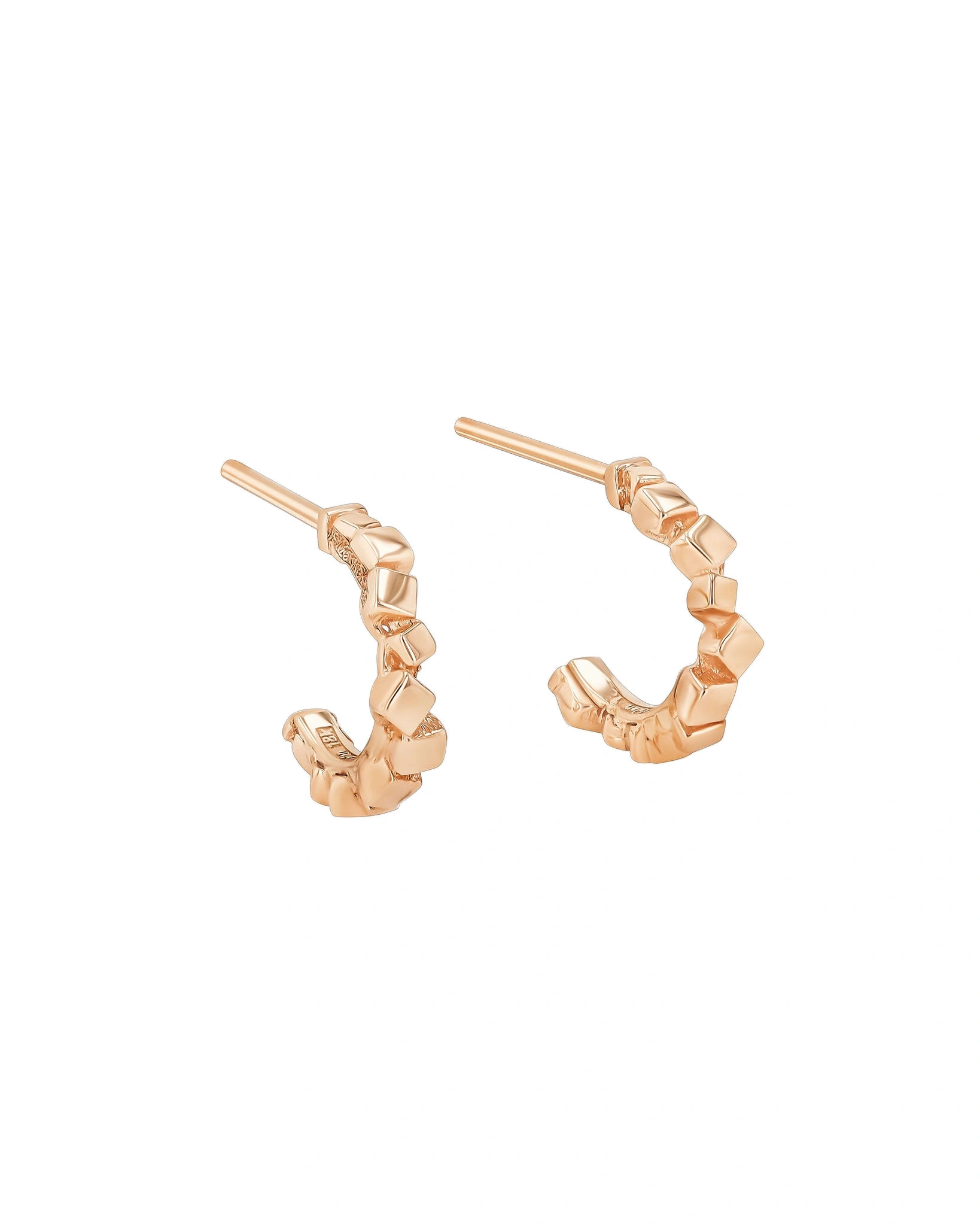 Suzanne Kalan Golden Mini Hoops in 18K Rose Gold, Ref. GCE103-RG Suzanne Kalan Golden Mini Hoops in 18K Rose Gold, Ref. GCE103-RG | Fine Earrings | Coveti