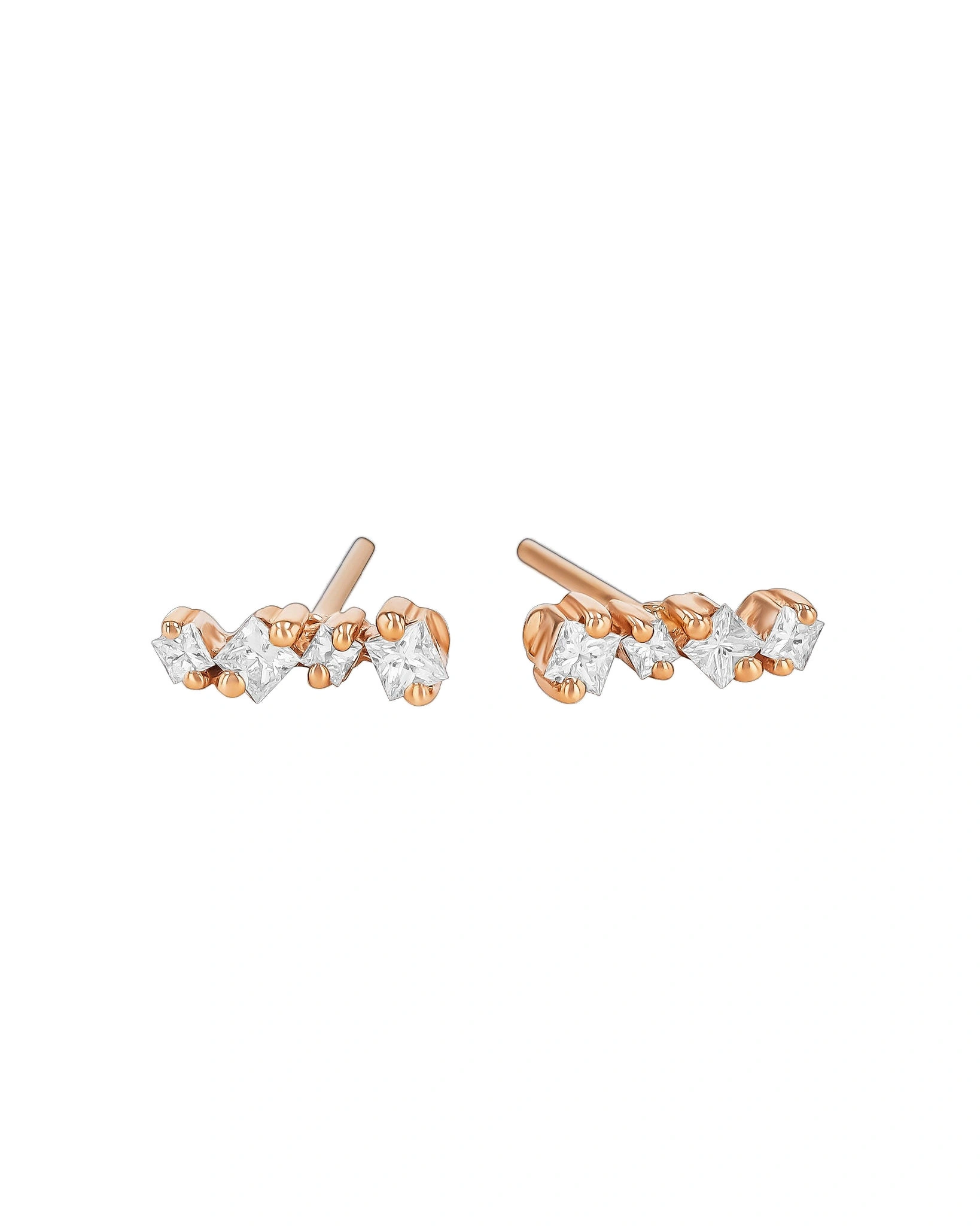 Suzanne Kalan Golden Mini Studs in 18K Rose Gold, Ref. BAE987D-RGX Suzanne Kalan Golden Mini Studs in 18K Rose Gold, Ref. BAE987D-RGX | Fine Earrings | Coveti