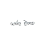 Suzanne Kalan Golden Mini Studs in 18K White Gold, Ref. BAE987D-WGX | Fine Earrings | Coveti