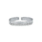Suzanne Kalan Golden Stacker Diamond Bangle in 18K White Gold | Fine Bracelets | Coveti