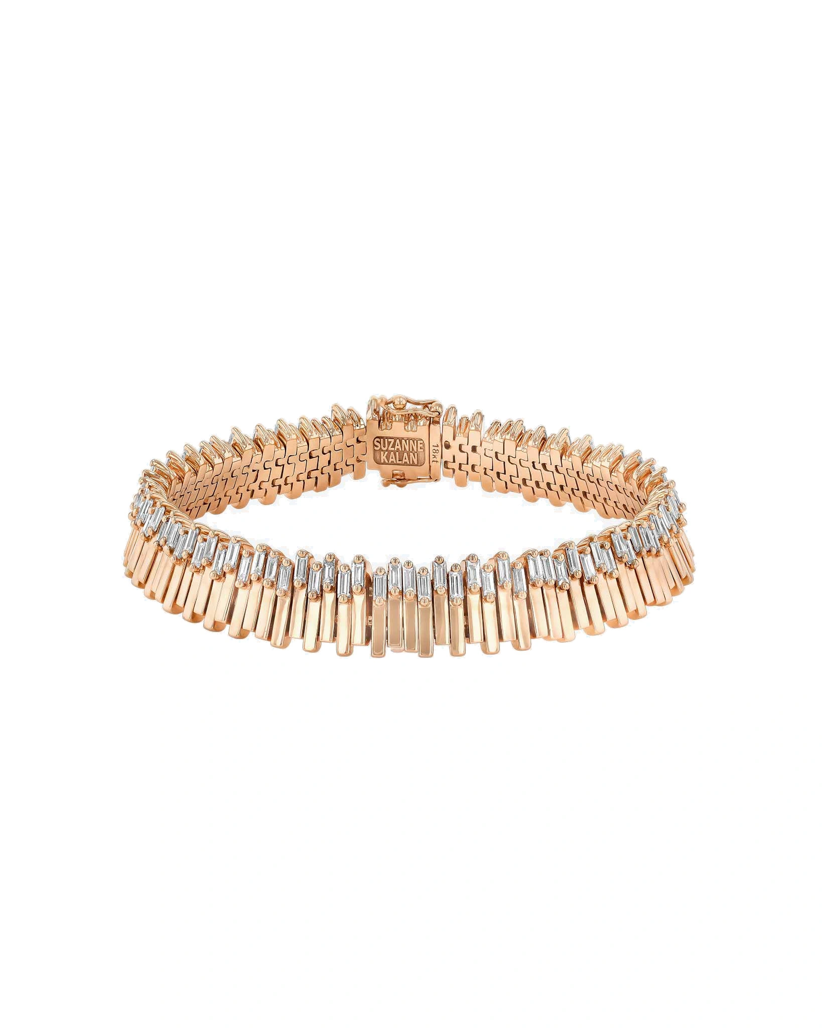 Suzanne Kalan Golden Stacker Diamond Tennis Bracelet in 18K Rose Gold Suzanne Kalan Golden Stacker Diamond Tennis Bracelet in 18K Rose Gold | Fine Bracelets | Coveti