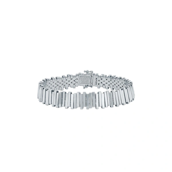 Suzanne Kalan Golden Stacker Tennis Bracelet in 18K White Gold, Ref. GCB119D-WG | Fine Bracelets | Coveti