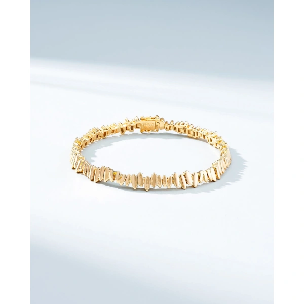Suzanne Kalan Golden Tennis Bracelet in 18K Yellow Gold | Fine Bracelets | Coveti