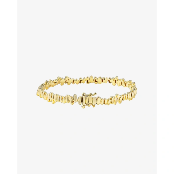 Suzanne Kalan Golden Tennis Bracelet in 18K Yellow Gold | Fine Bracelets | Coveti