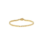 Suzanne Kalan Golden Thin Tennis Bracelet in 18K Yellow Gold | Fine Bracelets | Coveti