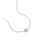 Suzanne Kalan Infinite Double Row Diamond Rondelle Pendant in 18K White Gold | Fine Necklaces | Coveti
