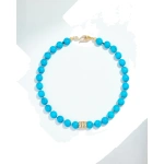 Suzanne Kalan Infinite Large Beaded Turquoise & Milli Diamond Rondelle Necklace in 18K Yellow Gold | Fine Necklaces | Coveti