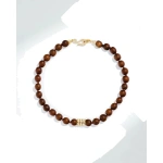 Suzanne Kalan Infinite Large Beaded Wood & Milli Diamond Rondelle Necklace in 18K Yellow Gold | Fine Necklaces | Coveti
