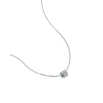 Suzanne Kalan Infinite Pave Diamond Mini Rondelle Pendant in 18K White Gold | Fine Necklaces | Coveti