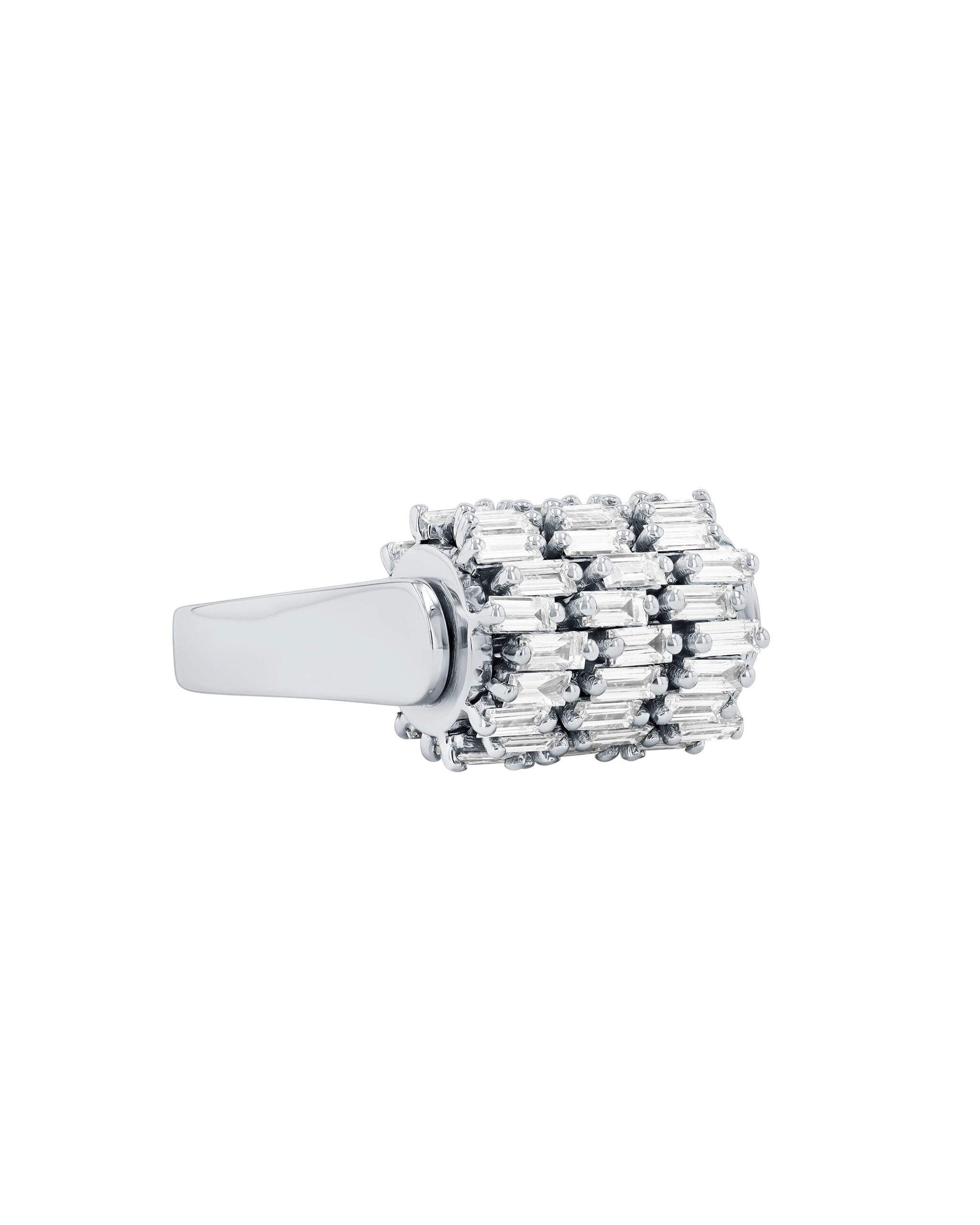 Suzanne Kalan Infinite Triple Row Diamond Spinner Ring in 18K White Gold, Ref. BAR1076D-WGXX Suzanne Kalan Infinite Triple Row Diamond Spinner Ring in 18K White Gold, Ref. BAR1076D-WGXX | Fine Rings | Coveti