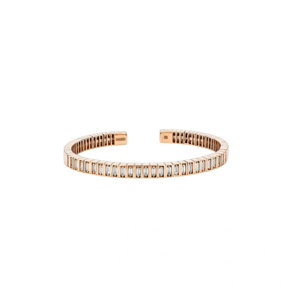 Inlay Bangle in 18K Rose Gold