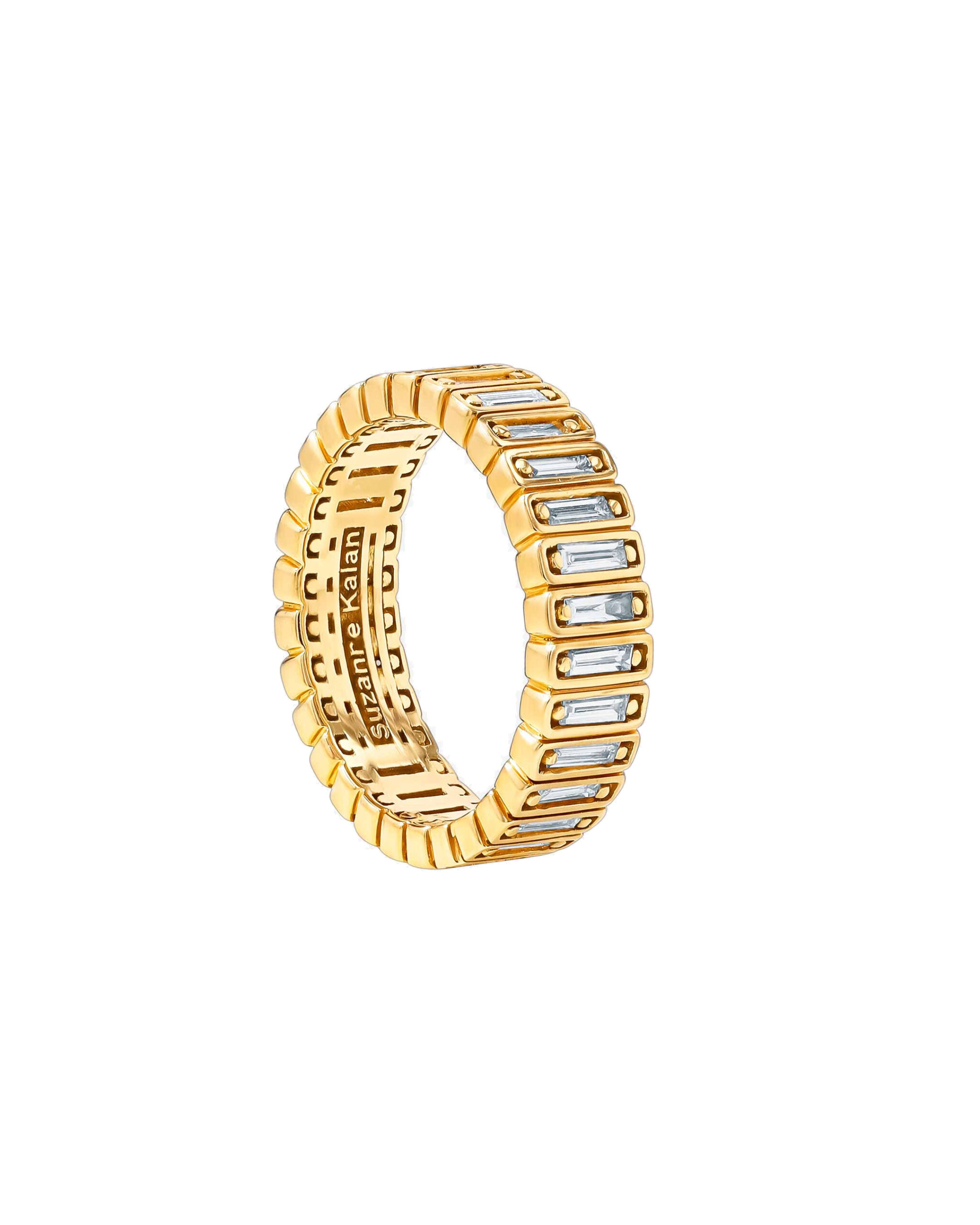 Suzanne Kalan Inlay Diamond Eternity Band in 18K Yellow Gold Suzanne Kalan Inlay Diamond Eternity Band in 18K Yellow Gold | Fine Rings | Coveti