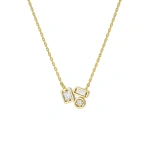 Suzanne Kalan Inlay Mini Diamond Pendant in 18K Yellow Gold | Fine Necklaces | Coveti