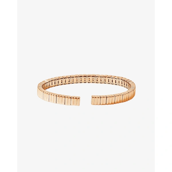 Suzanne Kalan Inlay Pink Sapphire Bangle in 18K Rose Gold | Fine Bracelets | Coveti