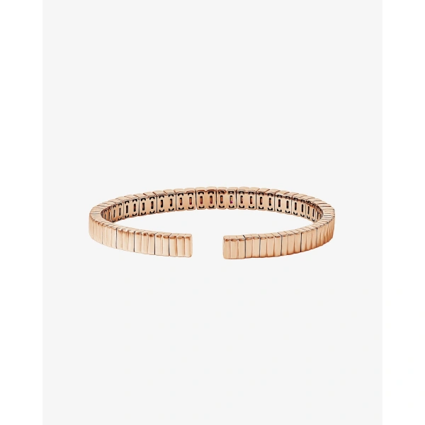 Suzanne Kalan Inlay Ruby Bangle in 18K Rose Gold | Fine Bracelets | Coveti