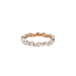 Suzanne Kalan La Fantaisie Cosmic Diamond Eternity Band in 18K Rose Gold | Fine Rings | Coveti