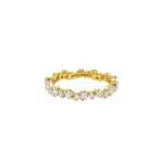Suzanne Kalan La Fantaisie Cosmic Diamond Eternity Band in 18K Yellow Gold | Fine Rings | Coveti