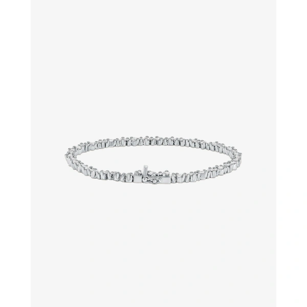 Suzanne Kalan La Fantaisie Cosmic Diamond Tennis Bracelet in 18K White Gold | Fine Bracelets | Coveti