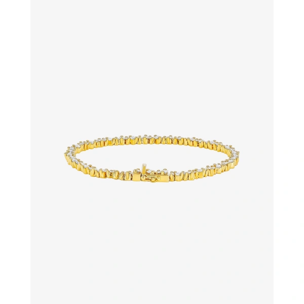 Suzanne Kalan La Fantaisie Cosmic Diamond Tennis Bracelet in 18K Yellow Gold | Fine Bracelets | Coveti