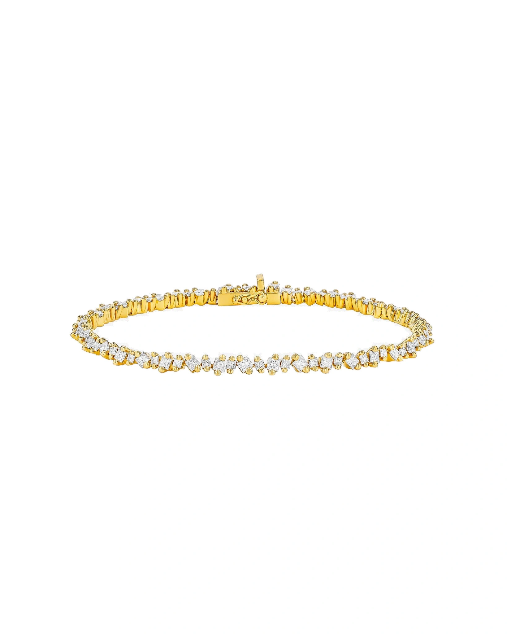 Suzanne Kalan La Fantaisie Cosmic Diamond Tennis Bracelet in 18K Yellow Gold Suzanne Kalan La Fantaisie Cosmic Diamond Tennis Bracelet in 18K Yellow Gold | Fine Bracelets | Coveti