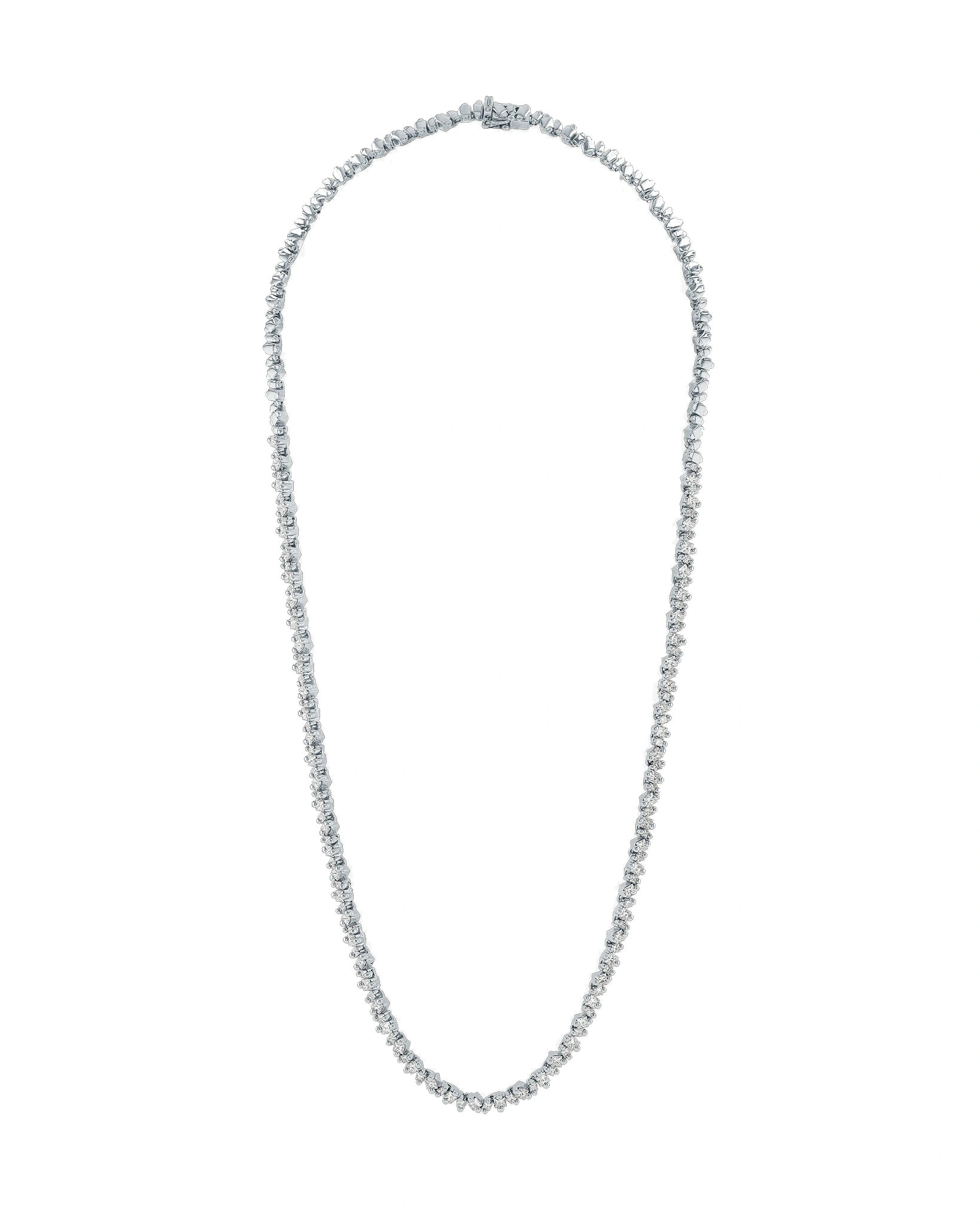 Suzanne Kalan La Fantaisie Cosmic Tennis Necklace in 18K White Gold Suzanne Kalan La Fantaisie Cosmic Tennis Necklace in 18K White Gold | Fine Necklaces | Coveti