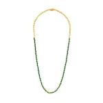 Suzanne Kalan La Fantaisie Cosmic Tennis Necklace in 18K Yellow Gold, Emerald | Fine Necklaces | Coveti
