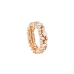 Suzanne Kalan La Fantaisie Diamond Eternity Band in 18K Rose Gold, Ref. BAR1053D-RGX | Fine Rings | Coveti