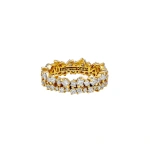 Suzanne Kalan La Fantaisie Short Stack Eternity Band in 18K Yellow Gold | Fine Rings | Coveti
