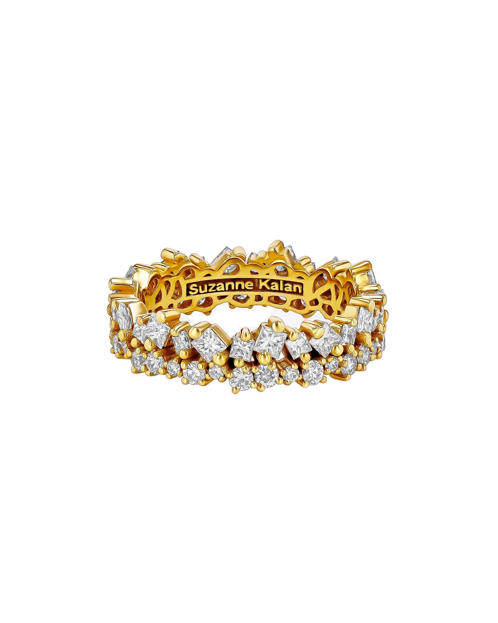 Suzanne Kalan La Fantaisie Short Stack Eternity Band in 18K Yellow Gold Suzanne Kalan La Fantaisie Short Stack Eternity Band in 18K Yellow Gold | Fine Rings | Coveti