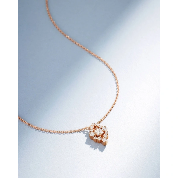 Suzanne Kalan La Fantaisie Star Diamond Pendant in 18K Rose Gold | Fine Necklaces | Coveti