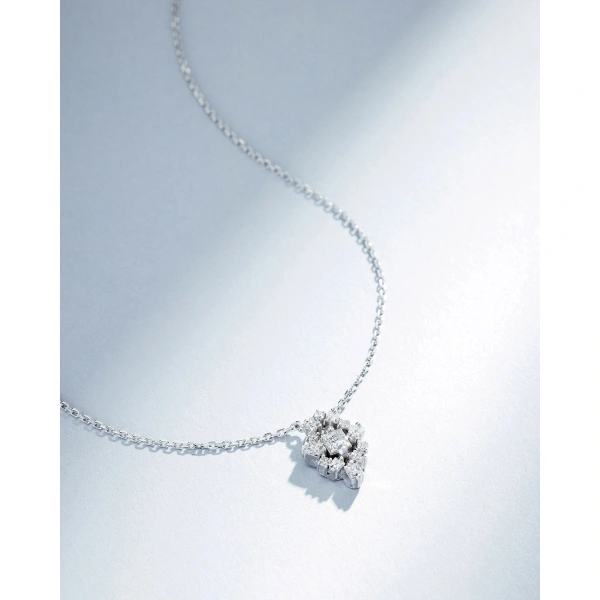 Suzanne Kalan La Fantaisie Star Diamond Pendant in 18K White Gold | Fine Necklaces | Coveti