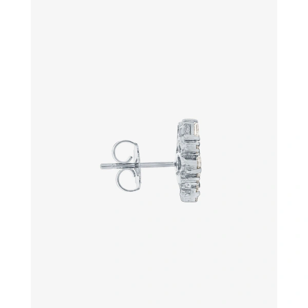Suzanne Kalan La Fantaisie Star Diamond Studs in 18K White Gold | Fine Earrings | Coveti